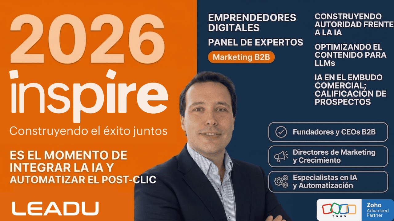 Panel de expertos en marketing Zoho Inspire tendencias 2026